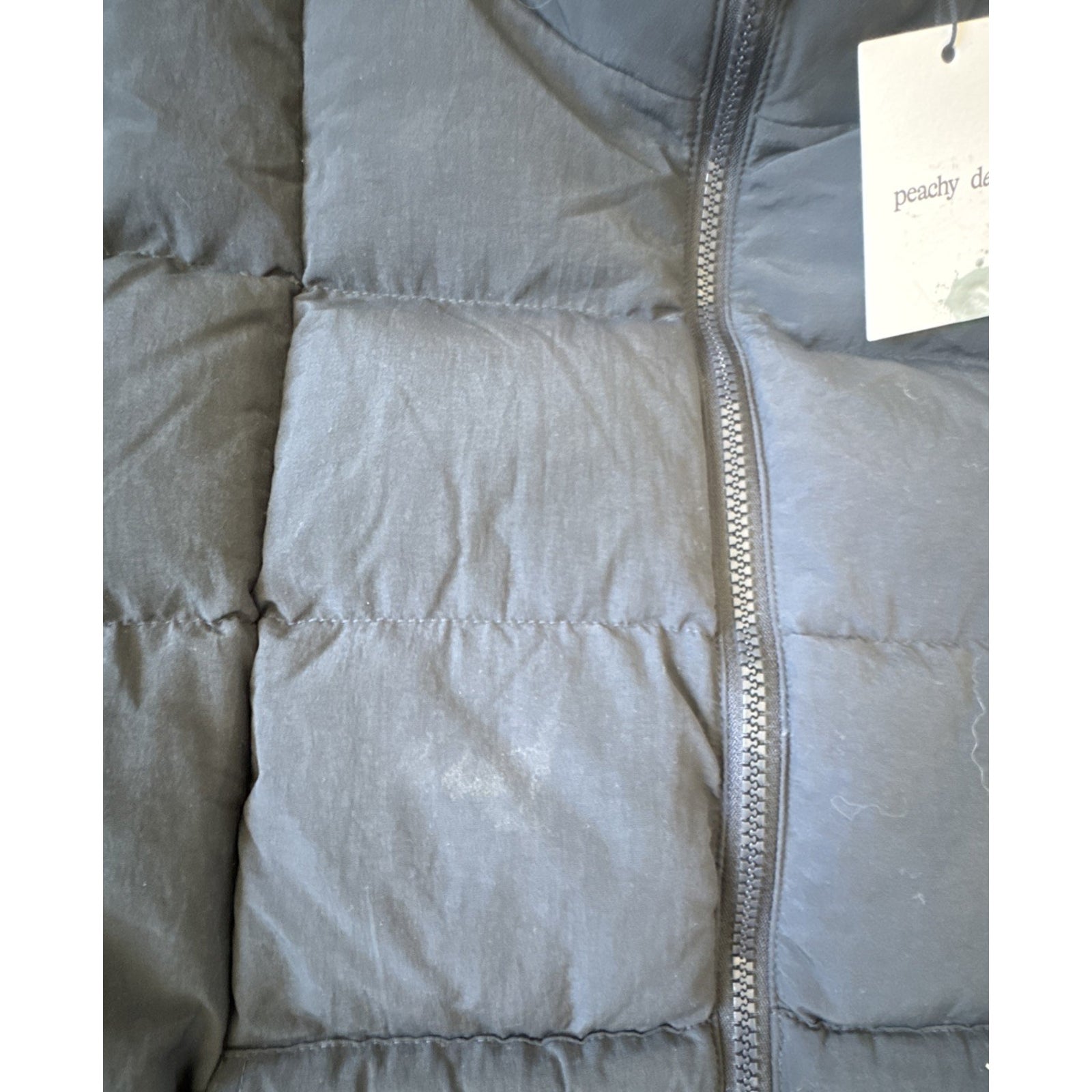 Peachy Den Women's Robyn Puffer Jacket In Onyx Black Size Medium Nwt $239 — image 6 of 8